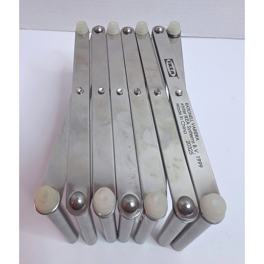 IKEA Rationell Variera Pot Lid Organizer Stainless Steel Expandable Rack 20325 - Picture 4 of 4